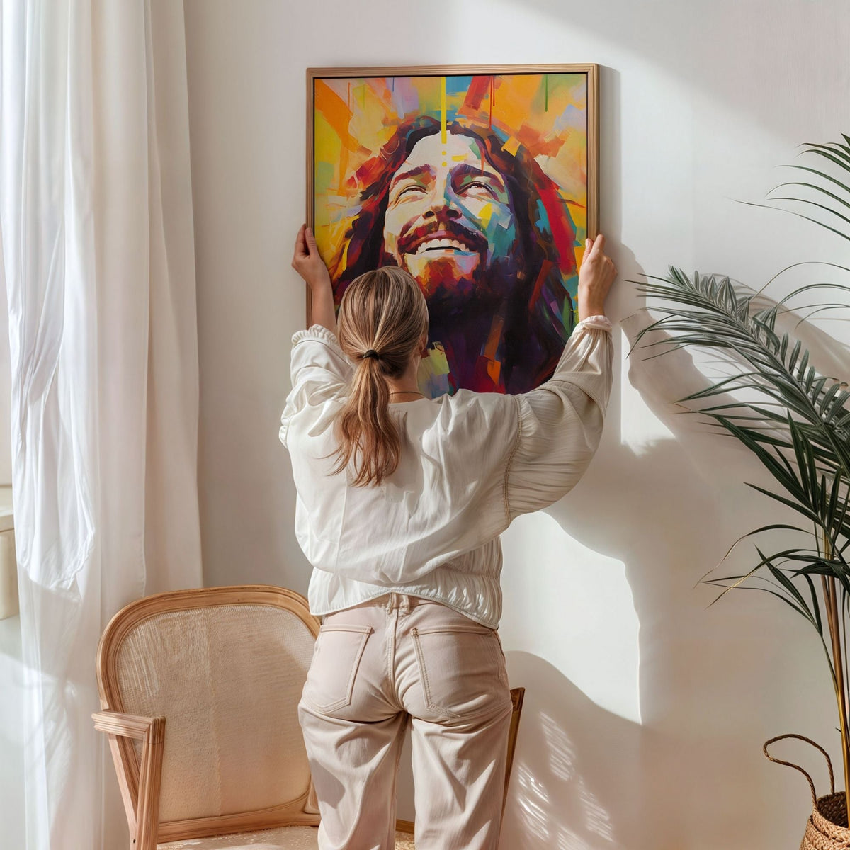 Smiling Jesus - Canvas