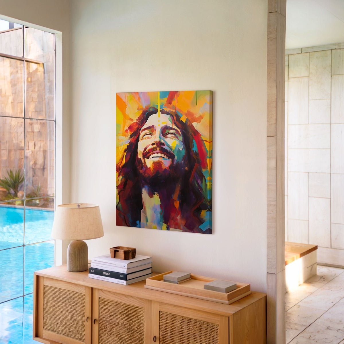 Smiling Jesus - Canvas