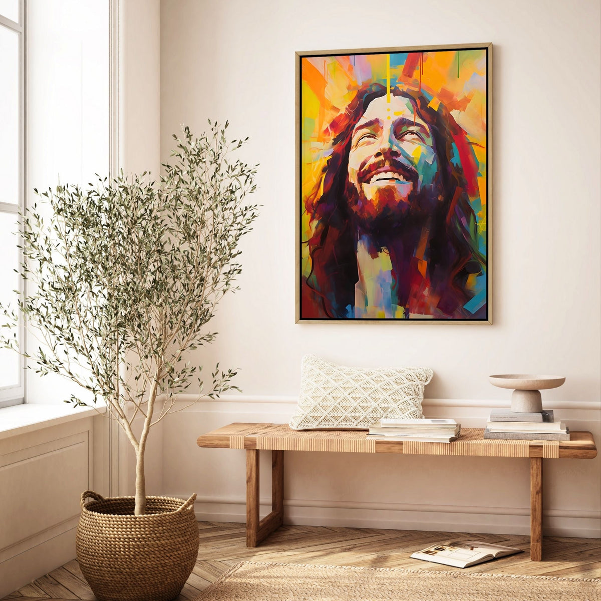 Smiling Jesus - Canvas