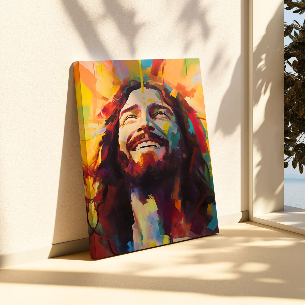 Smiling Jesus - Canvas