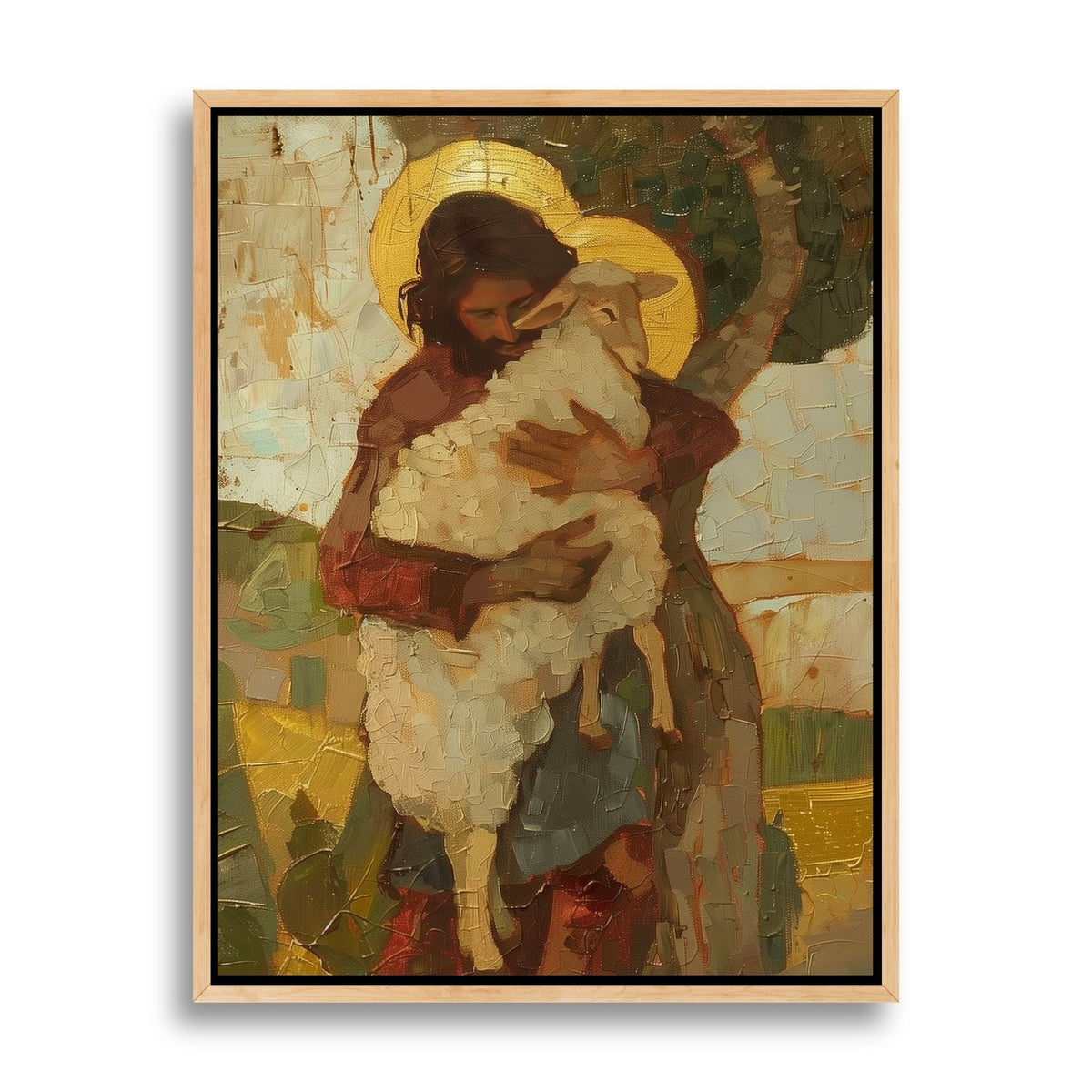 Parable of The Lost Sheep V - Canvas