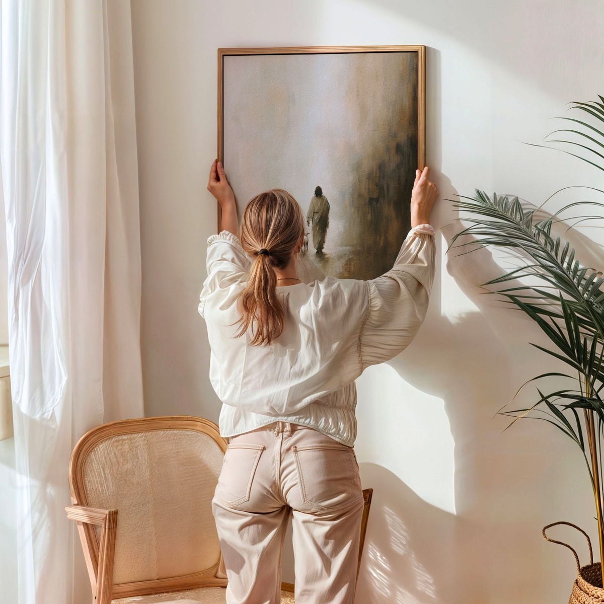 Parable of The Lost Sheep IV - Canvas